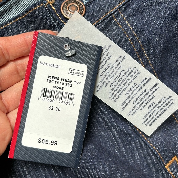 Tommy Hilfiger Blue Stretch Straight Jeans - Picture 3 of 6